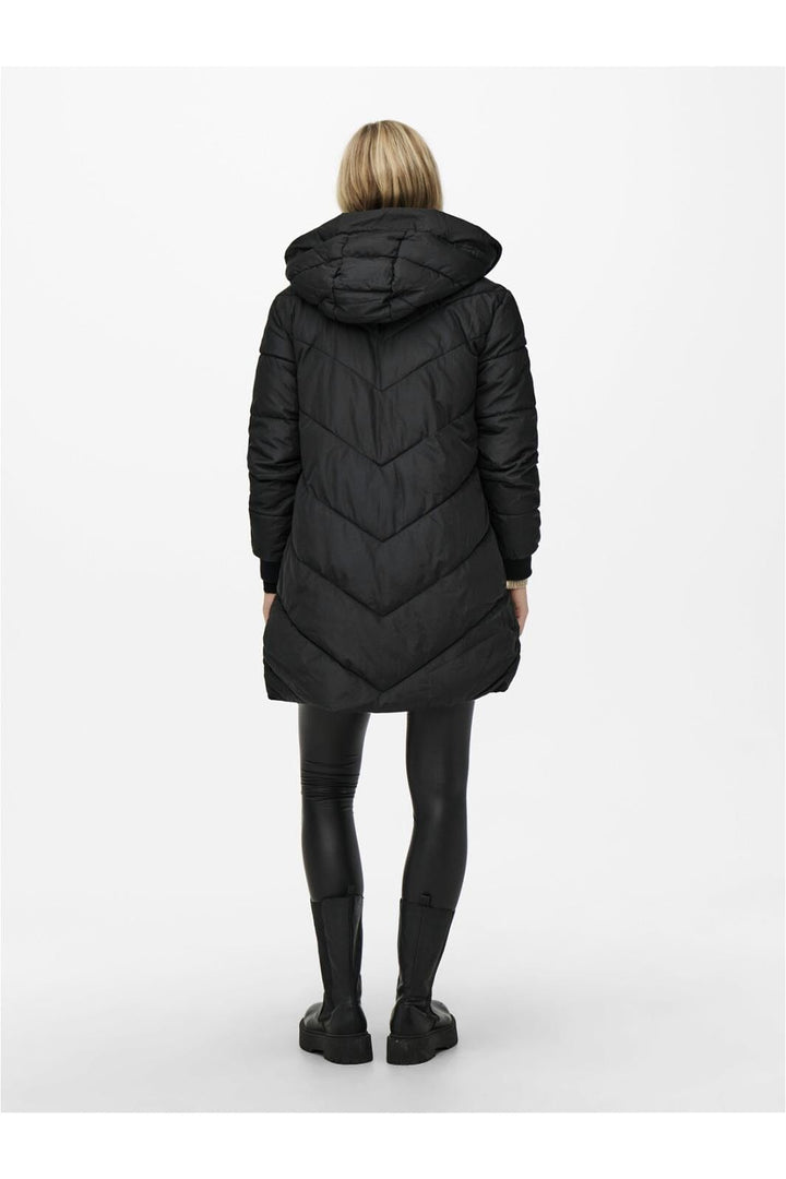 JDY - JDYskylar Padded Hood Jacket - 3802348 Black Black
