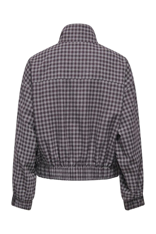 JDY - Jdysoline L/S Check Jacket - 5112770 Chocolate Plum Blue Checks