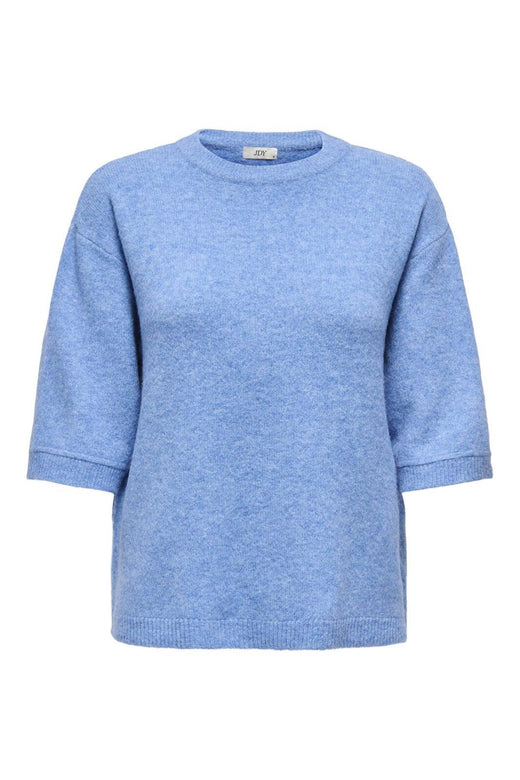 JDY - Jdysonja S/S O-Neck Pullover Knt - 4888620 Provence Melange