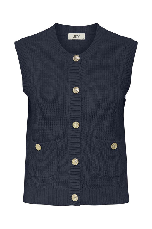 JDY - Jdystella S/L O-Neck Vest Knt - 4907532 Total Eclipse