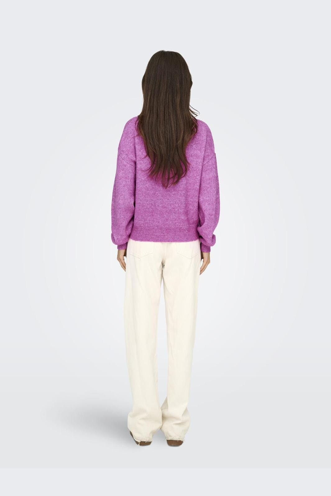 JDY - JDYsusanna L/S Hn Cable Pullover Knt - 4553565 Rose Violet Melange