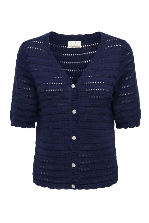 JDY - Jdytanja 2/4 V-Neck Cardigan Knt - 5020380 Black Iris Cardigans 