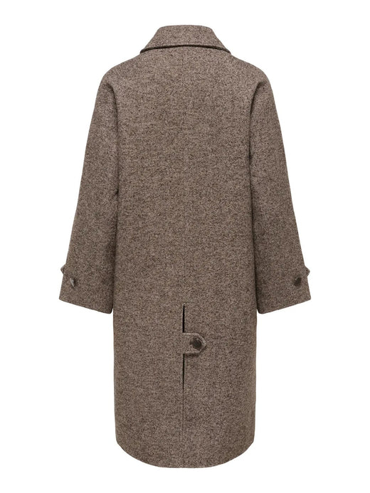 JDY - Jdyvinga Herringbone Long Coat Yfm - 5044304 Chocolate Torte Herringbone Frakker 