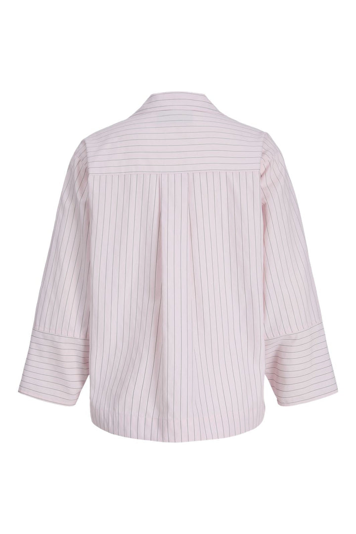 Jjxx - Jxcaro Poplin Ls Blouse - 4954862 Pink Lady Seal Brown + Blanc De Blanc