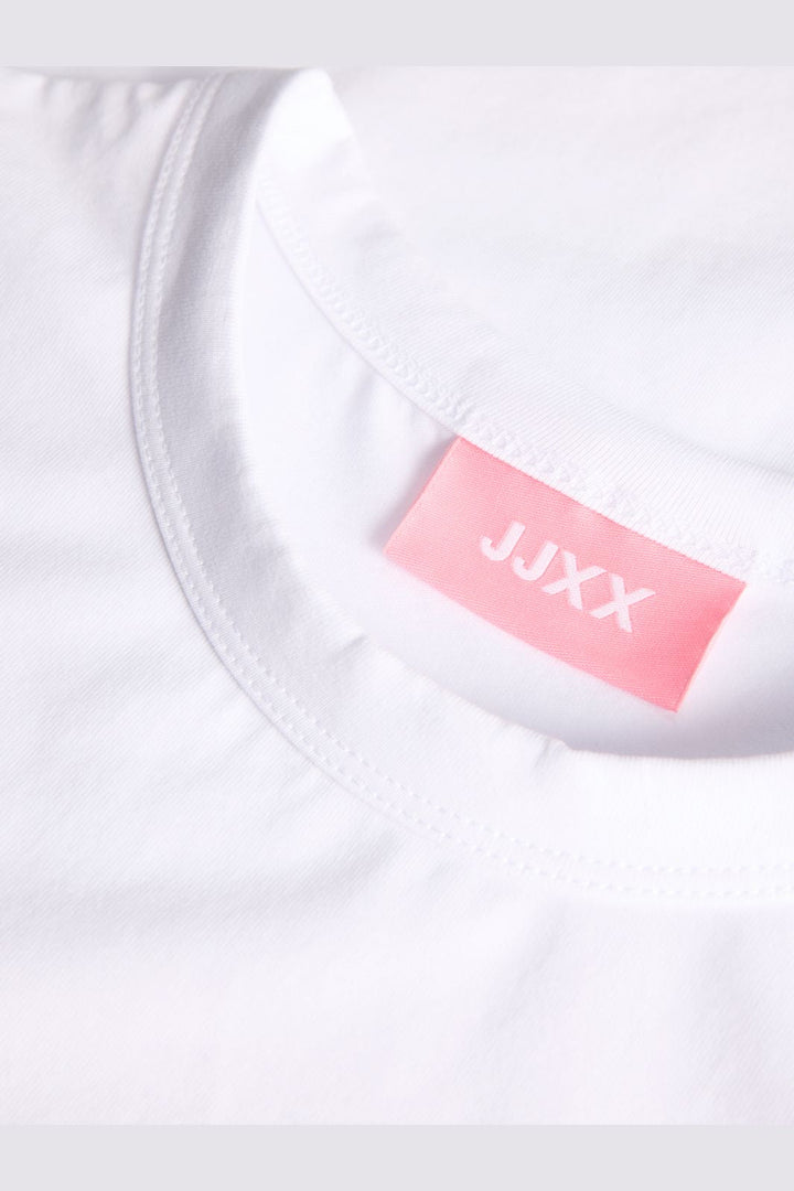 Jjxx - Jxgigi Str Ss Print Tee - 4980059 Bright White Hibiscus Flower