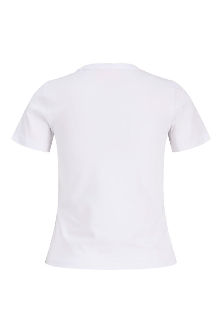 Jjxx - Jxgigi Str Ss Print Tee - 4980059 Bright White Hibiscus Flower