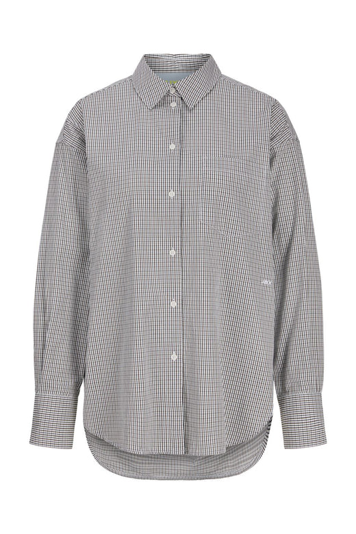 Jjxx - Jxjamie Ls Relaxed Poplin Shirt - 5040518 Demitasse Black/ White