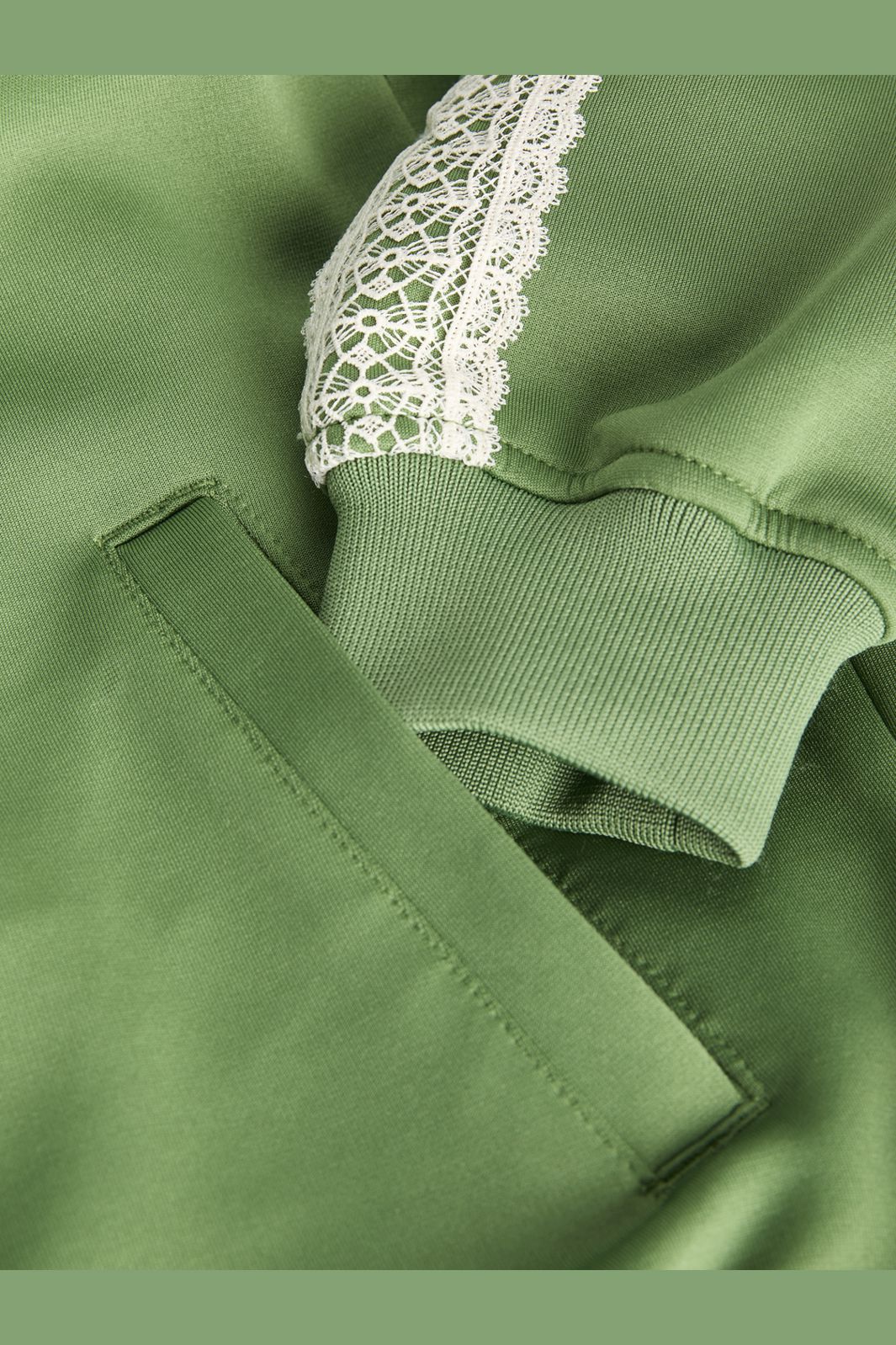 Jjxx - Jxleona Esme Jacket - 5176976 Artichoke Green Lace Antique White