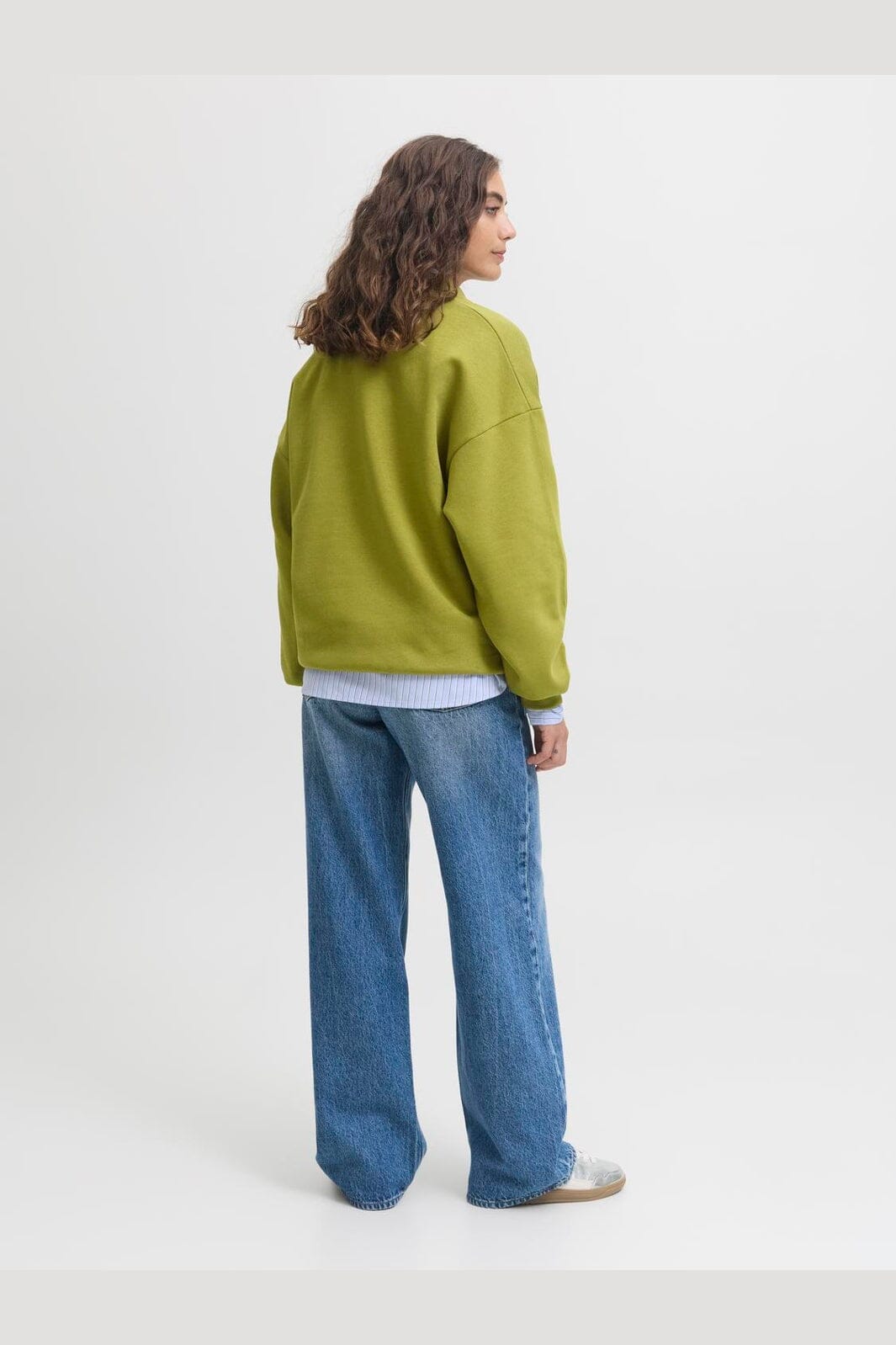 Jjxx - Jxpaloma Loose Ls Polo Swt Ln - 5007685 Green Moss