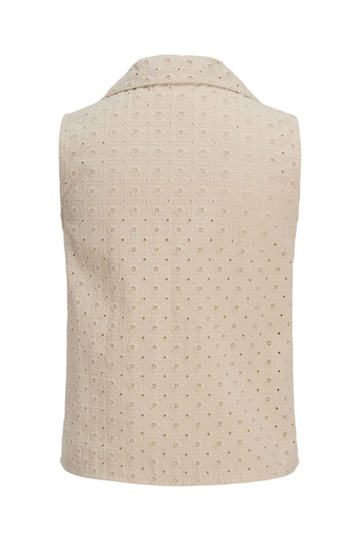 Jjxx - Jxselma Broderie Anglaise Zip Top - 4765359 Fog