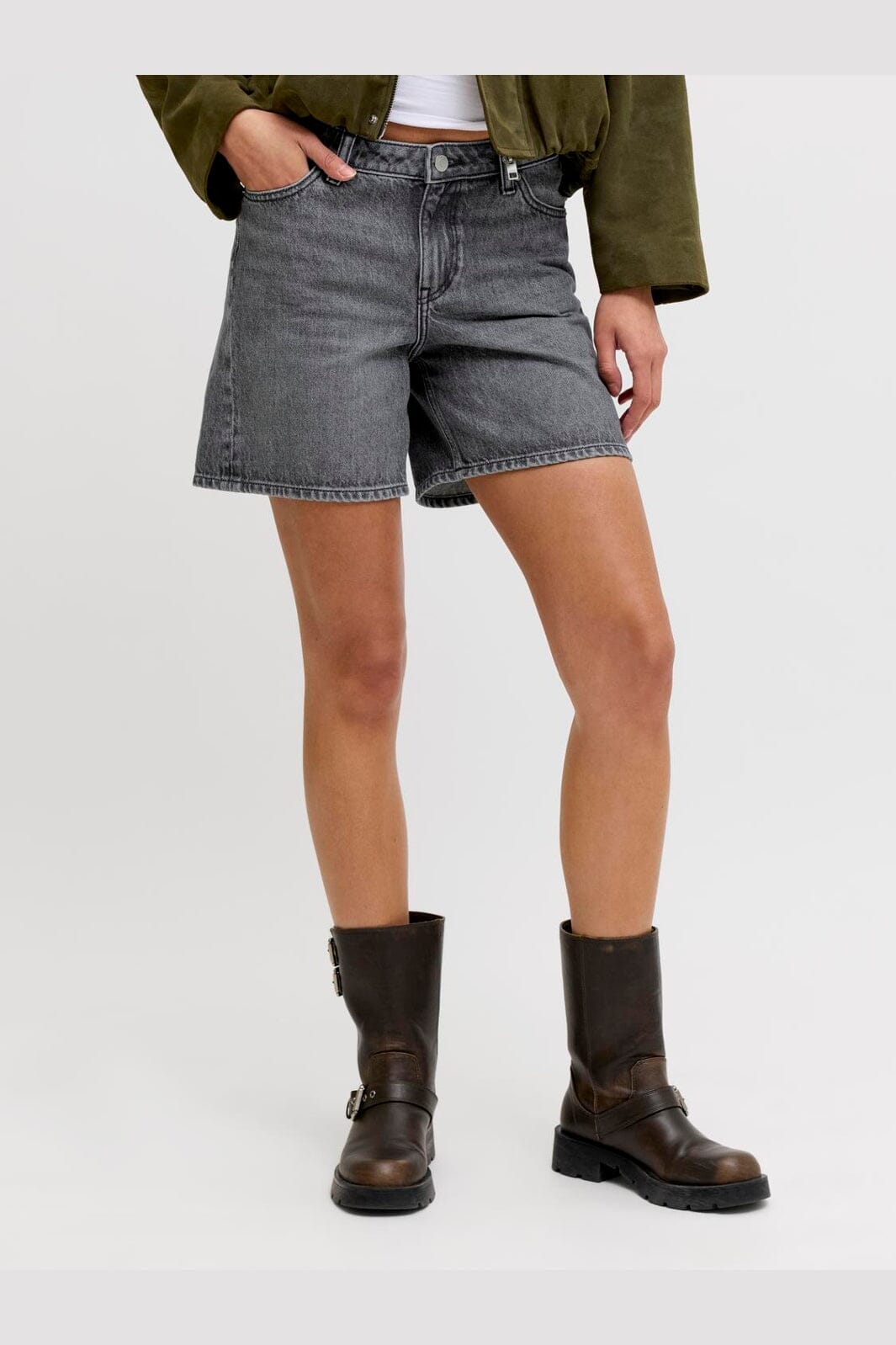 Jjxx - Jxseville Short Shorts Ln - 4905676 Dark Grey Denim