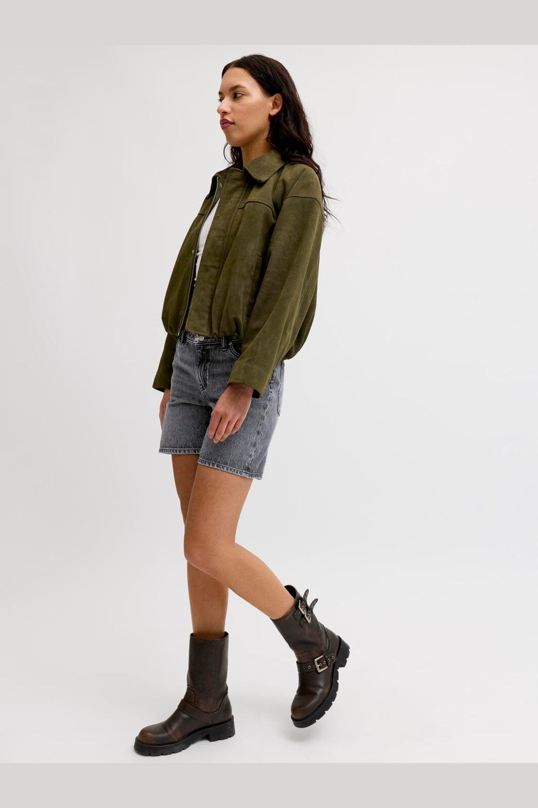 Jjxx - Jxseville Short Shorts Ln - 4905676 Dark Grey Denim