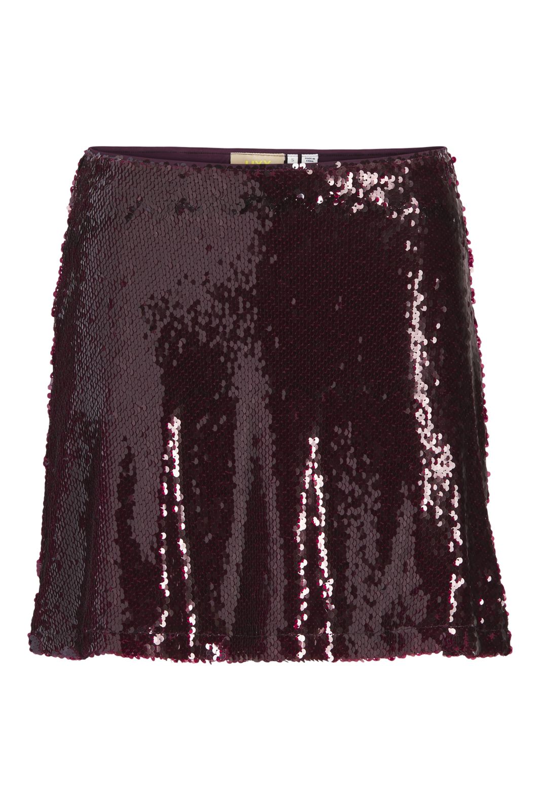 Jjxx - Jxsia Tara Sequin Mini Skirt - 4858385 Cabernet