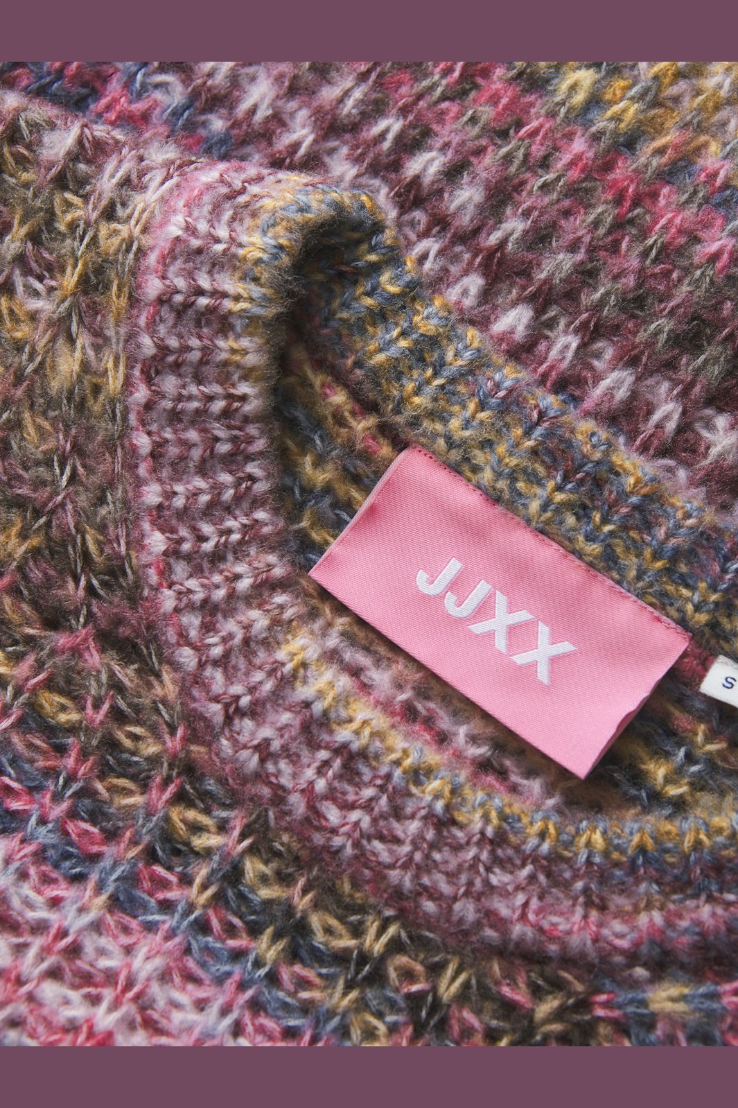 Jjxx - Jxsimone Space Dye Crew Neck Knit Sn - 4809111 Cabernet /Multi Space Dye