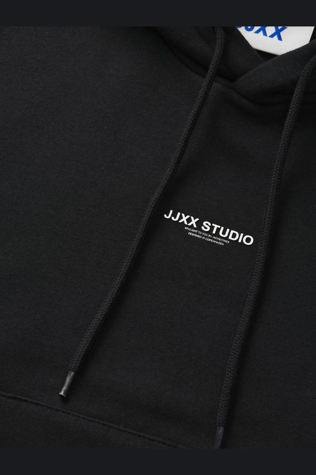 Jjxx - Jxstudio Vesterbro Ls Rlx Hood Swt - 4846035 Black Bright White Jjxx Studio