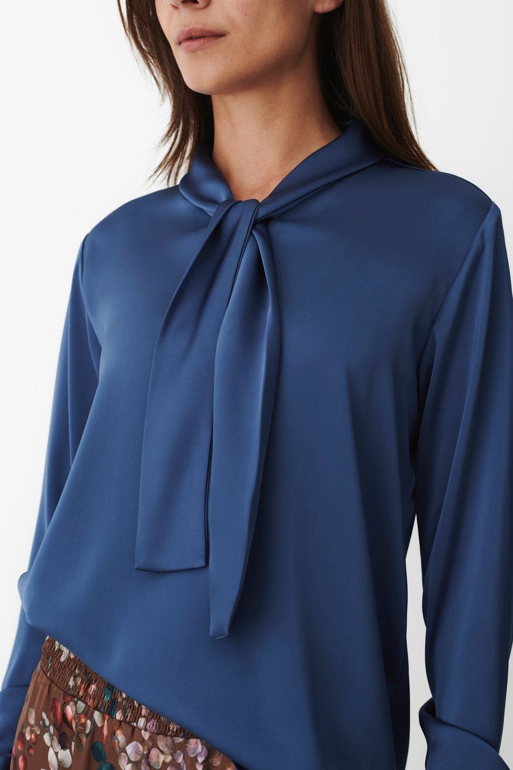 Karmamia - Audrey Blouse 2238 - Semi Rich Crown Blue Bluser 