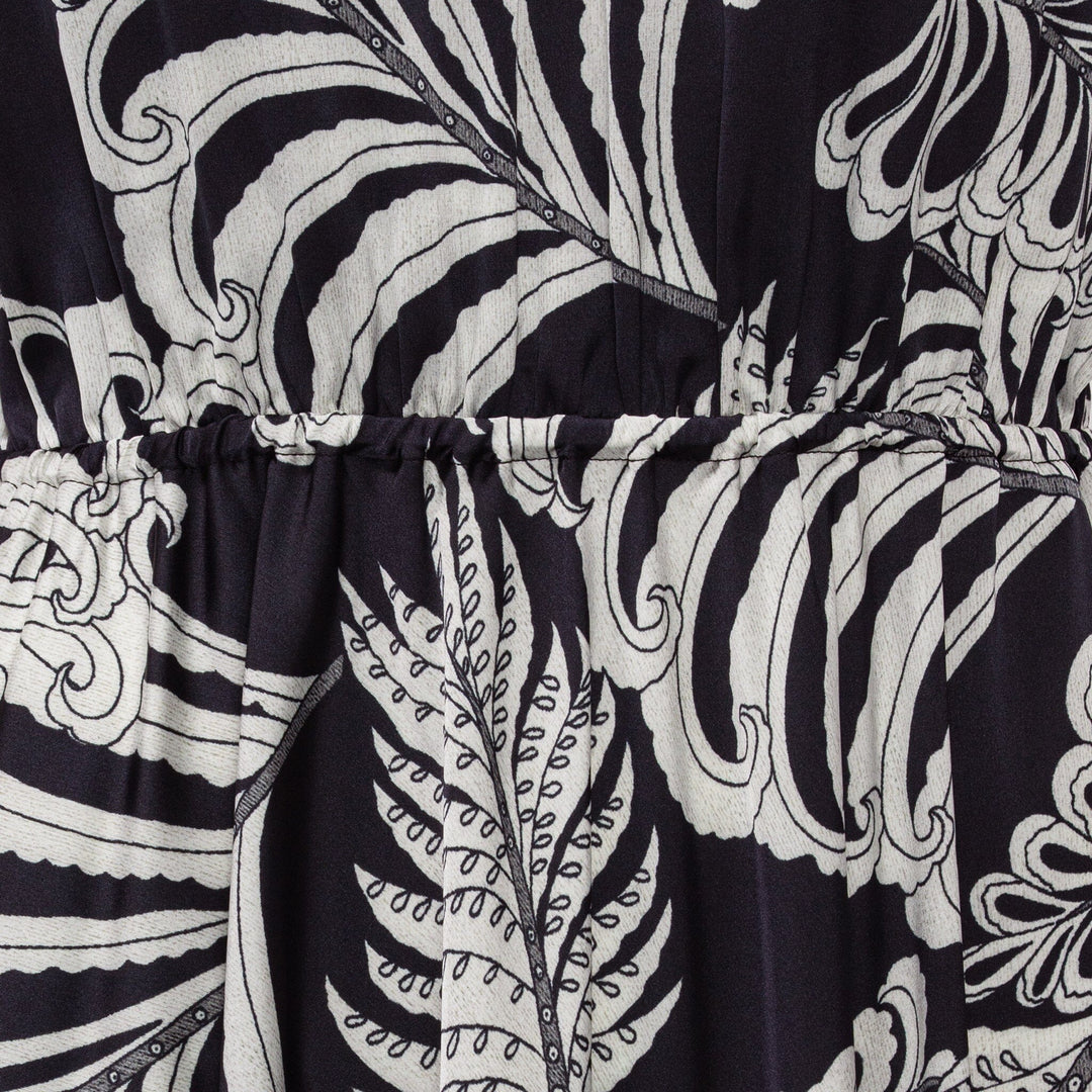 Karmamia - Ava Maxi Dress 2369 - Navy Palm Kjoler 