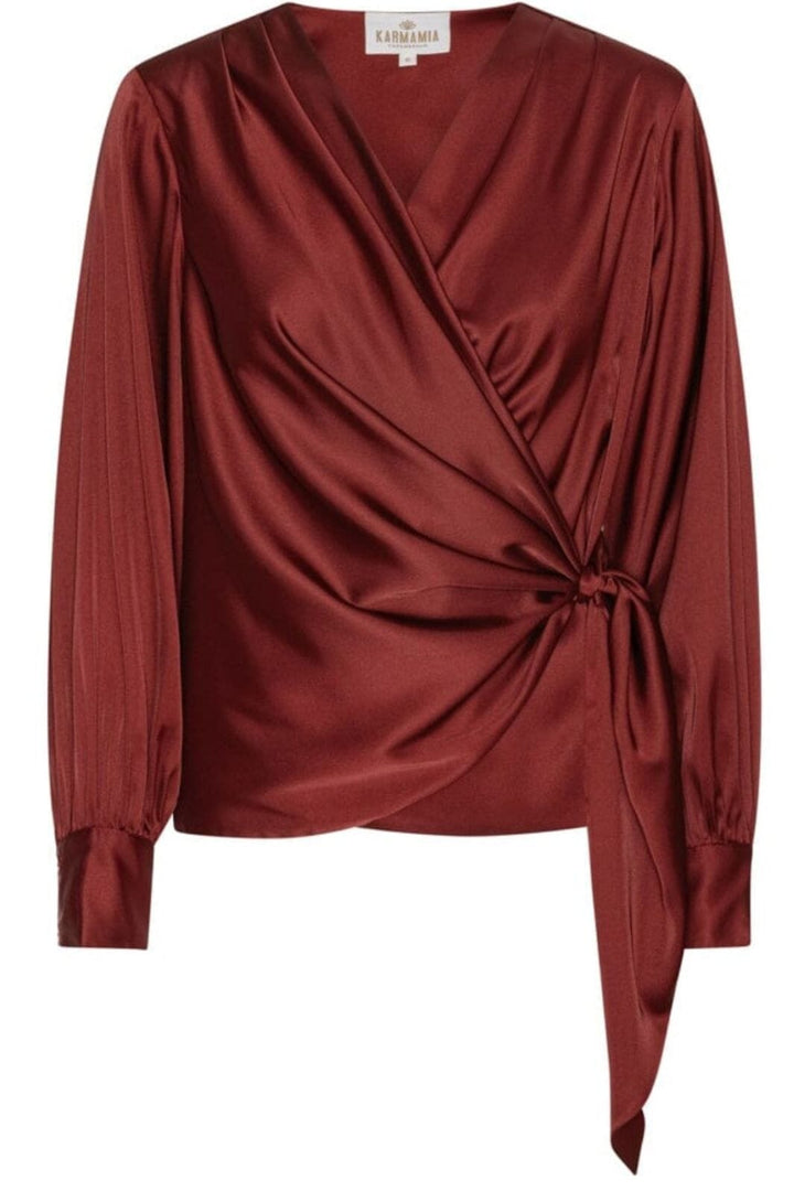 Karmamia - Ines Blouse 2316 - Bordeaux Bluser 