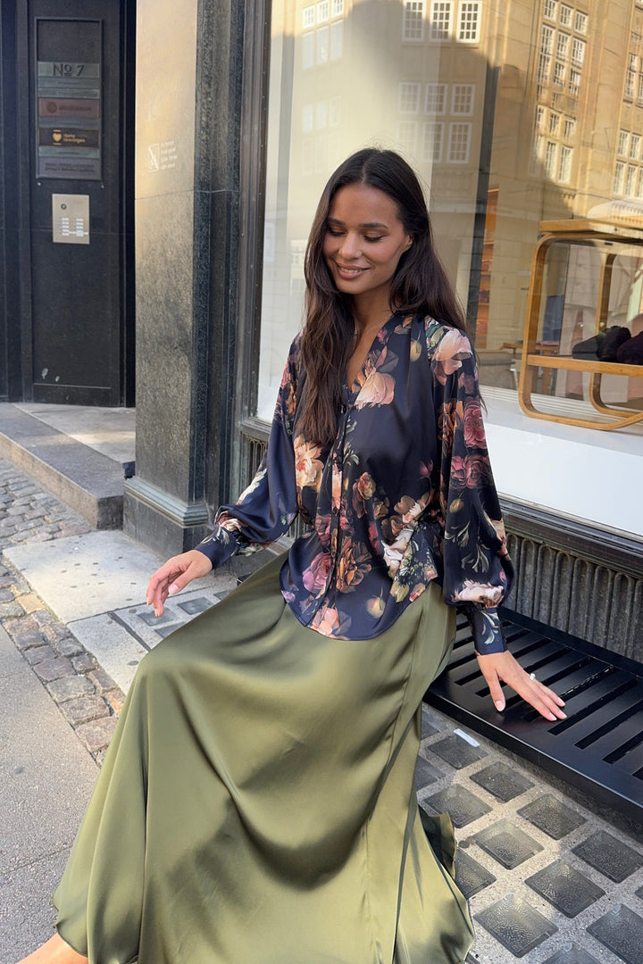 Karmamia - Savannah Skirt 2223 - Semi Rich Olive Nederdele 