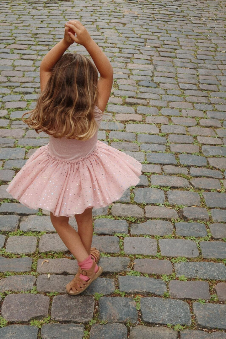Konges Sløjd - Ada Fairy Ballerina Glitter Dress Ks103299 - Fairy Etoile Holographic Pink 