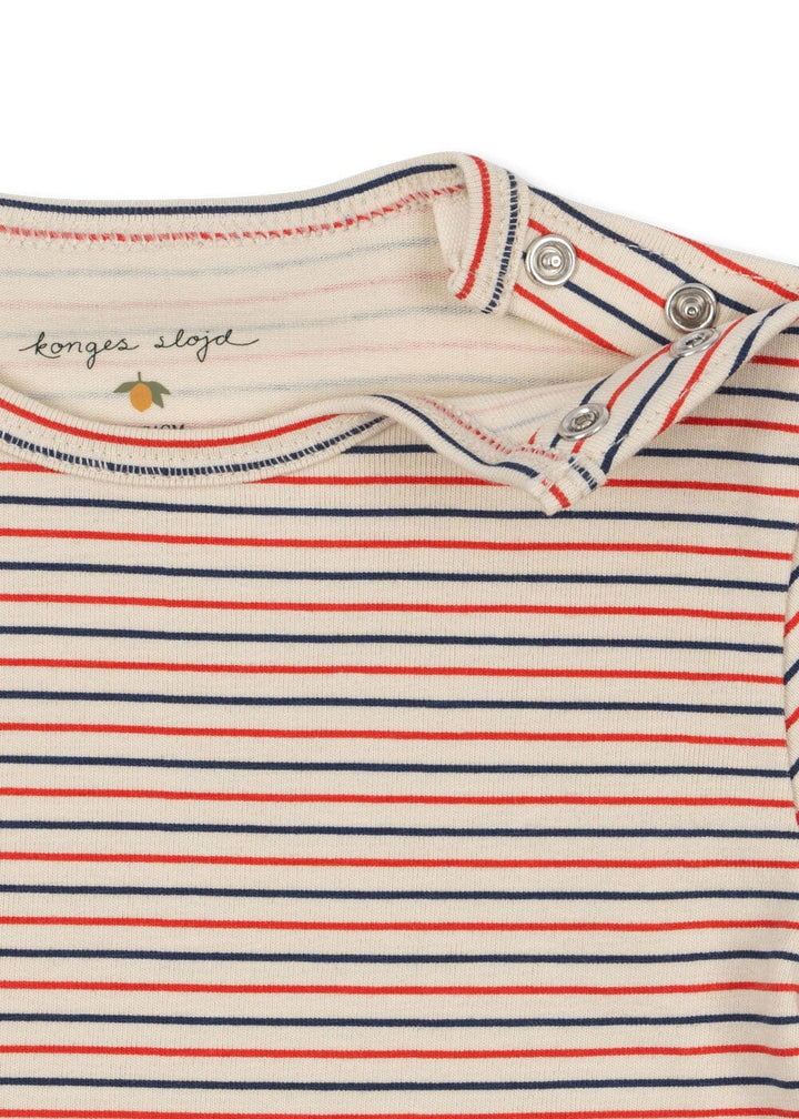 Konges Sløjd - Basic Ls Body Gots Ks104673 - Stripe Tricolore Petit Bodystockings 