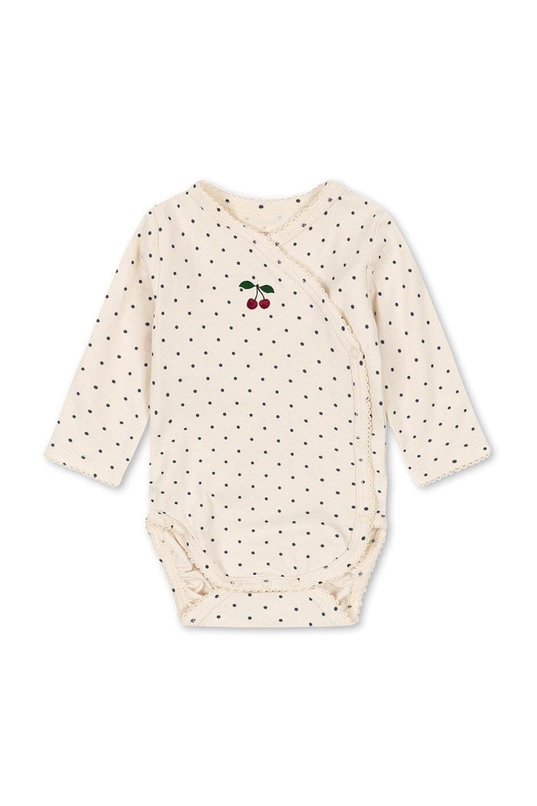 Konges Sløjd - Basic Ls Newborn Body Gots Ks105897 - Blue Dot