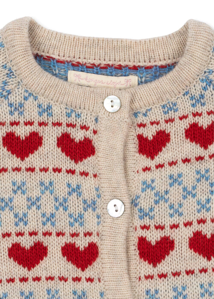 Konges Sløjd - Belou Cardigan Ks105906 - Heart Cardigans 