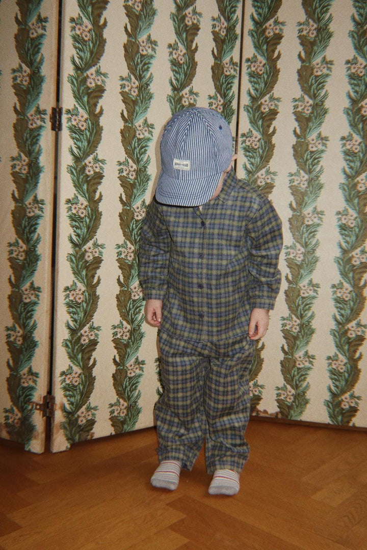 Konges Sløjd - Cara Pants Gots Ks108133 - Laurel Blue Check Bukser 