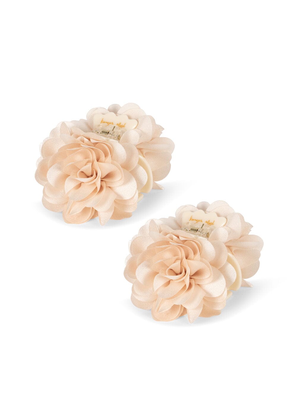 Konges Sløjd - Celebration 2 Pack Flower Hair Clip Ks101125 - Eggnog Hårspænder 