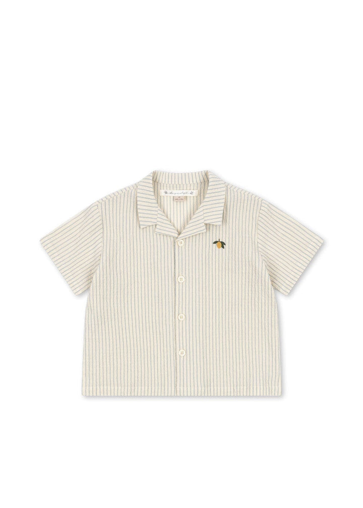 Konges Sløjd - Celebration Elliot Ss Shirt Gots Ks103561 - Cloud Stripe Bluser 
