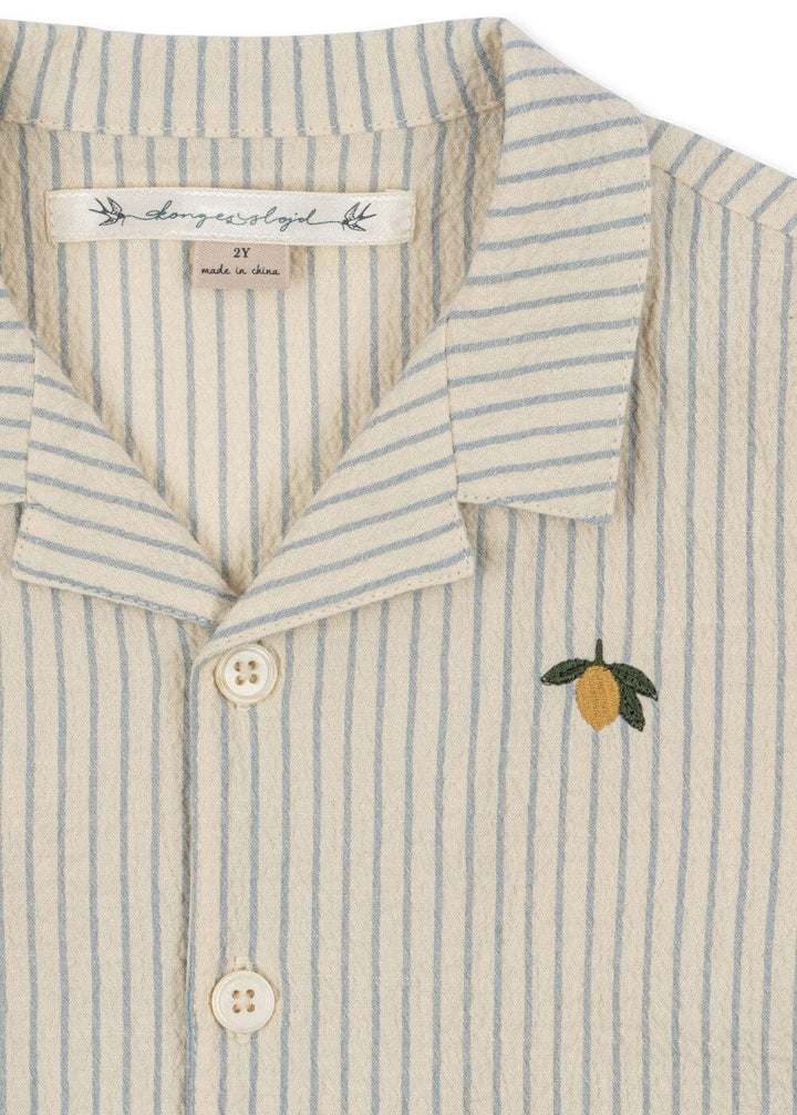 Konges Sløjd - Celebration Elliot Ss Shirt Gots Ks103561 - Cloud Stripe Bluser 