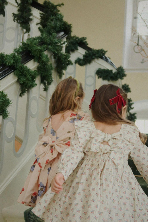 Konges Sløjd - Cianna Ls Bow Dress Gots Ks104262 - Verona Blues Kjoler 