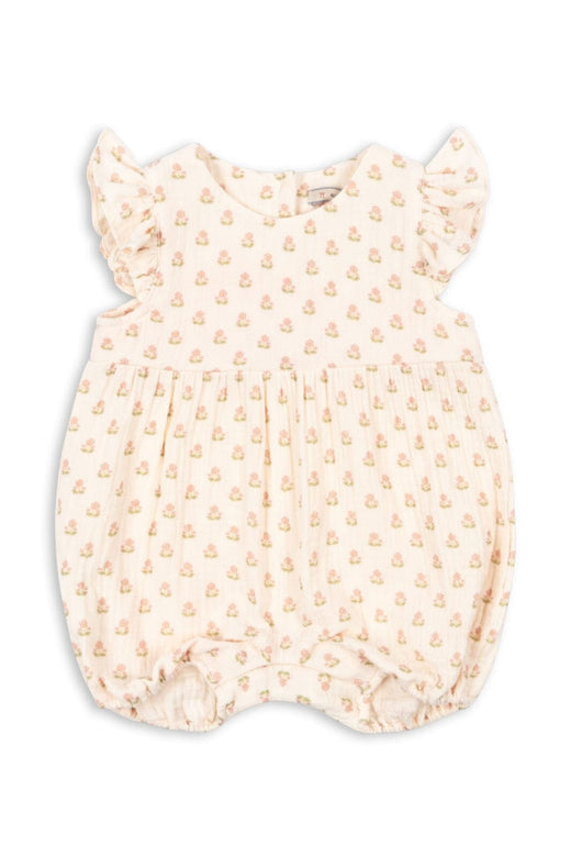 Konges Sløjd - Coco Frill Romper Gots Ks104741 - Carta Rosa
