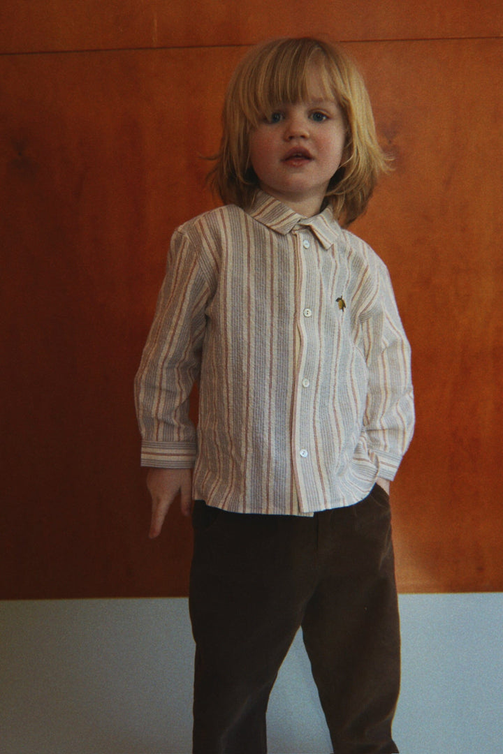 Konges Sløjd - Elliot Ls Shirt Gots Ks106462 - Tocororo Stripe Skjorter 