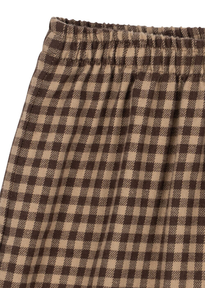 Konges Sløjd - Foret Pants Gots Ks106475 - Chocolate Check Bukser 