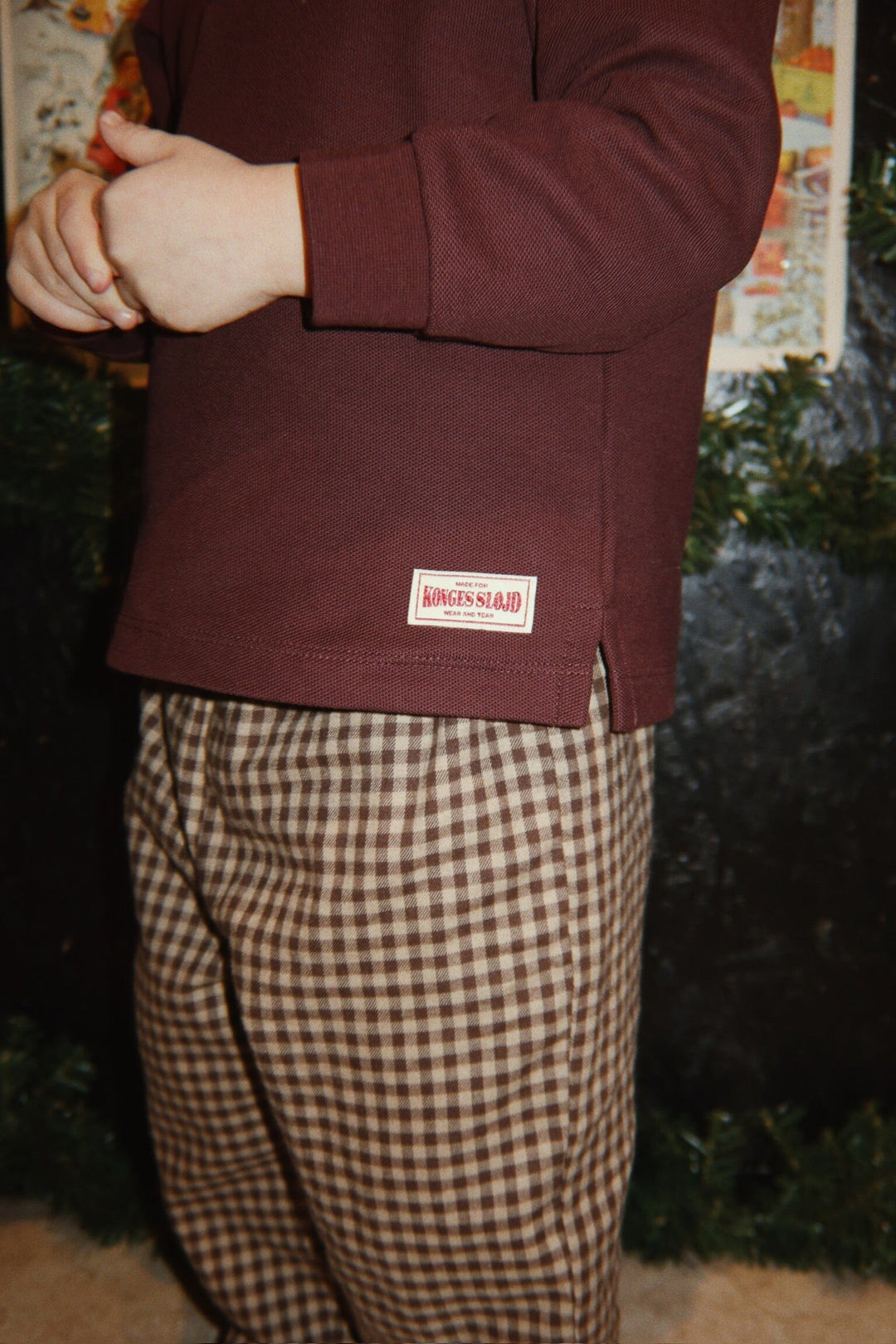 Konges Sløjd - Foret Pants Gots Ks106475 - Chocolate Check Bukser 