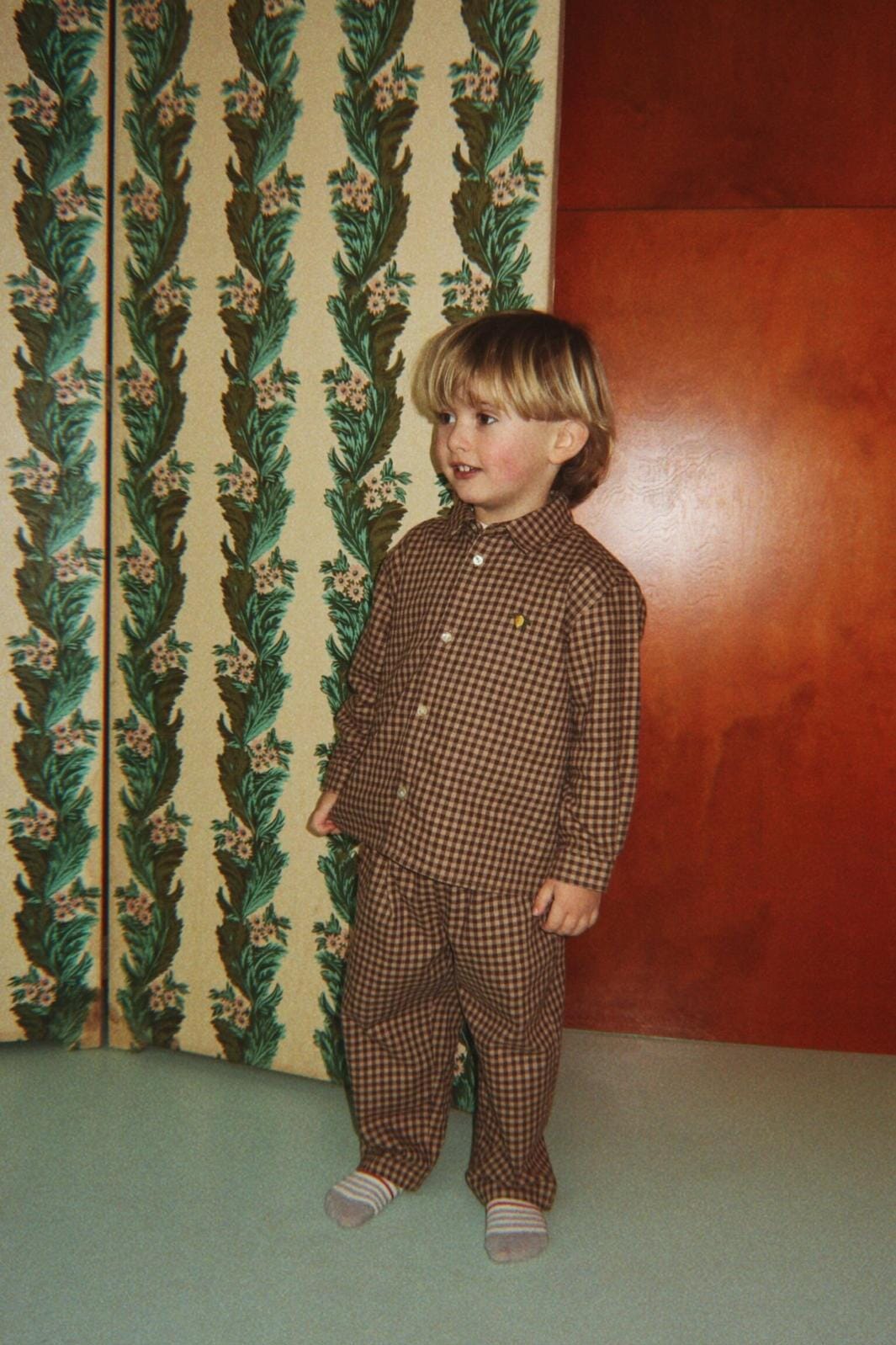 Konges Sløjd - Foret Pants Gots Ks106475 - Chocolate Check Bukser 