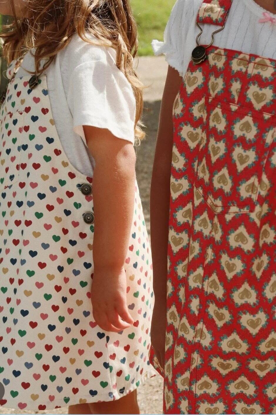 Konges Sløjd - Frankie Overall Dress Gots Ks103181 - Coeur Coloré Kjoler 