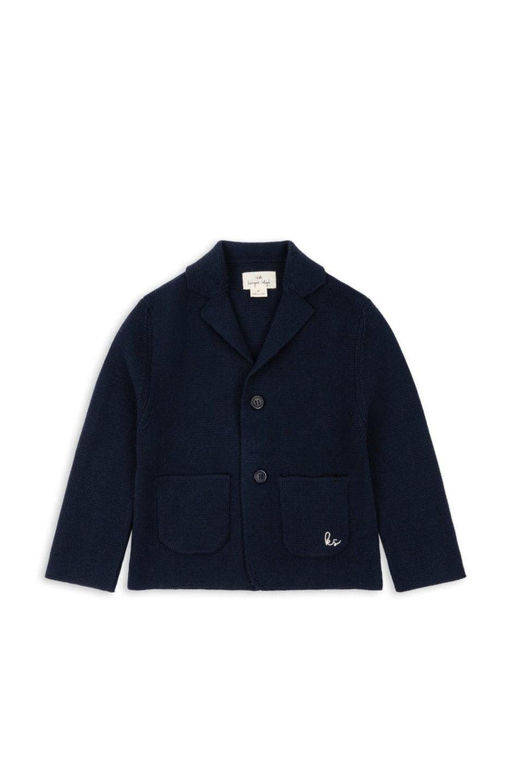 Konges Sløjd - Gabriel Knitted Blazer Gots Ks107791 - Dark Navy Blazere 