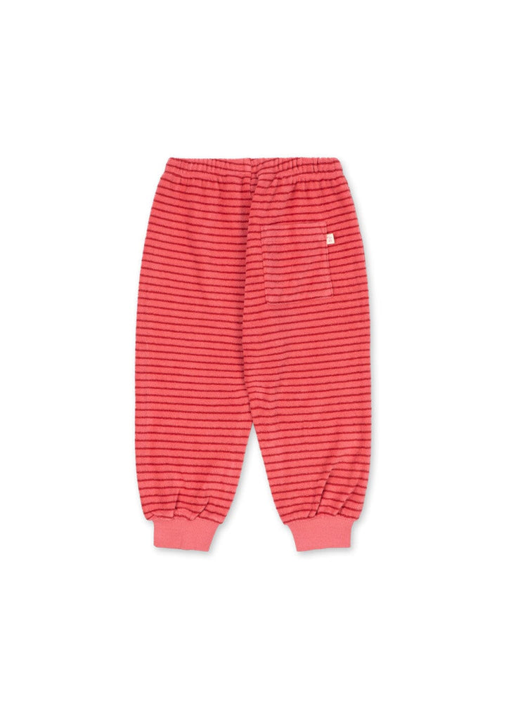 Konges Sløjd - Itty Sweat Pants Gots Ks106044 - Cardinal Rose Stripe