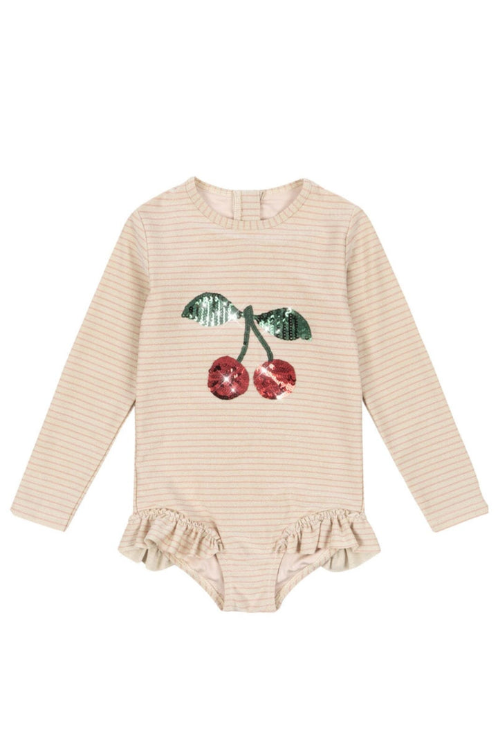 Konges Sløjd - Jade Ls Swimsuit Ks104856 - Rose Stripe