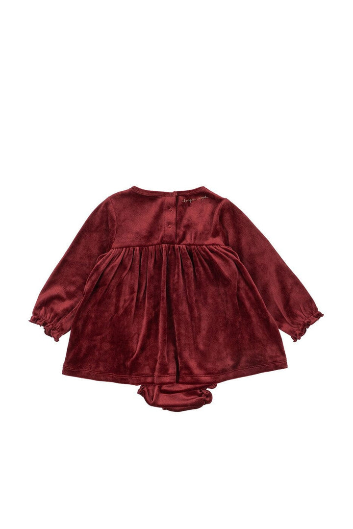 Konges Sløjd - Jingle Romper Dress Grs Ks107960 - Red Dahlia Kjoler 