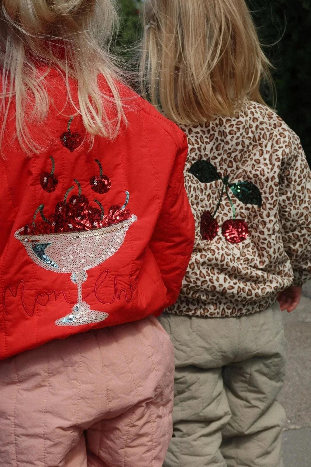 Konges Sløjd - Juno Sequin Bomber Jacket Ks104887 - Fiery Red Jakker 