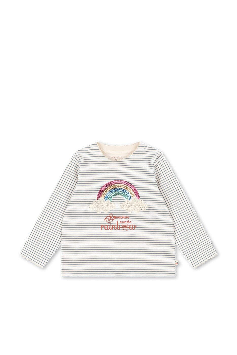 Konges Sløjd - Lin Ls Tee Gots Ks106517 - Navy Stripe T-shirts 