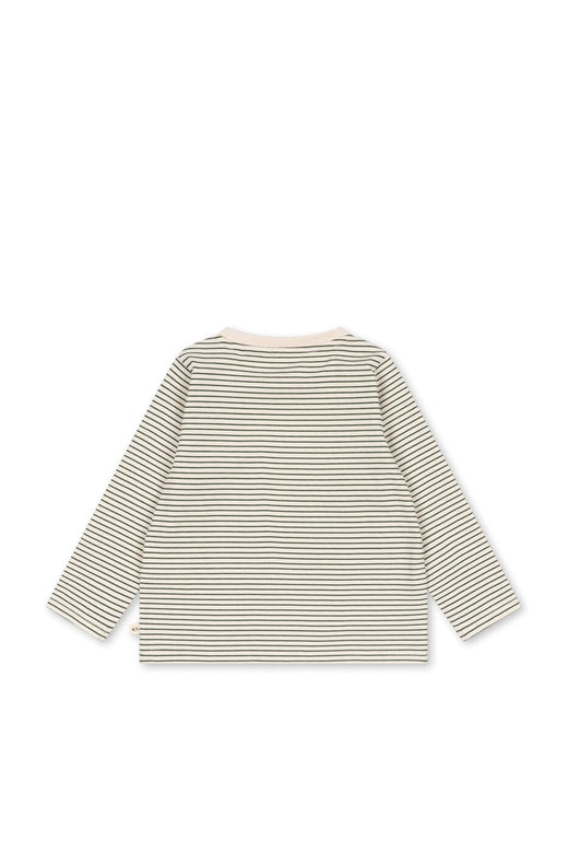 Konges Sløjd - Lin Ls Tee Gots Ks106517 - Stripe Oasis T-shirts 