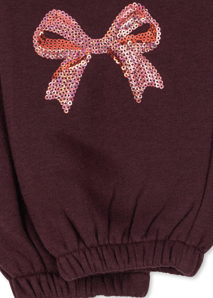 Konges Sløjd - Lou Bow Sweat Pants Gots Ks106521 - Decadent Chocolate