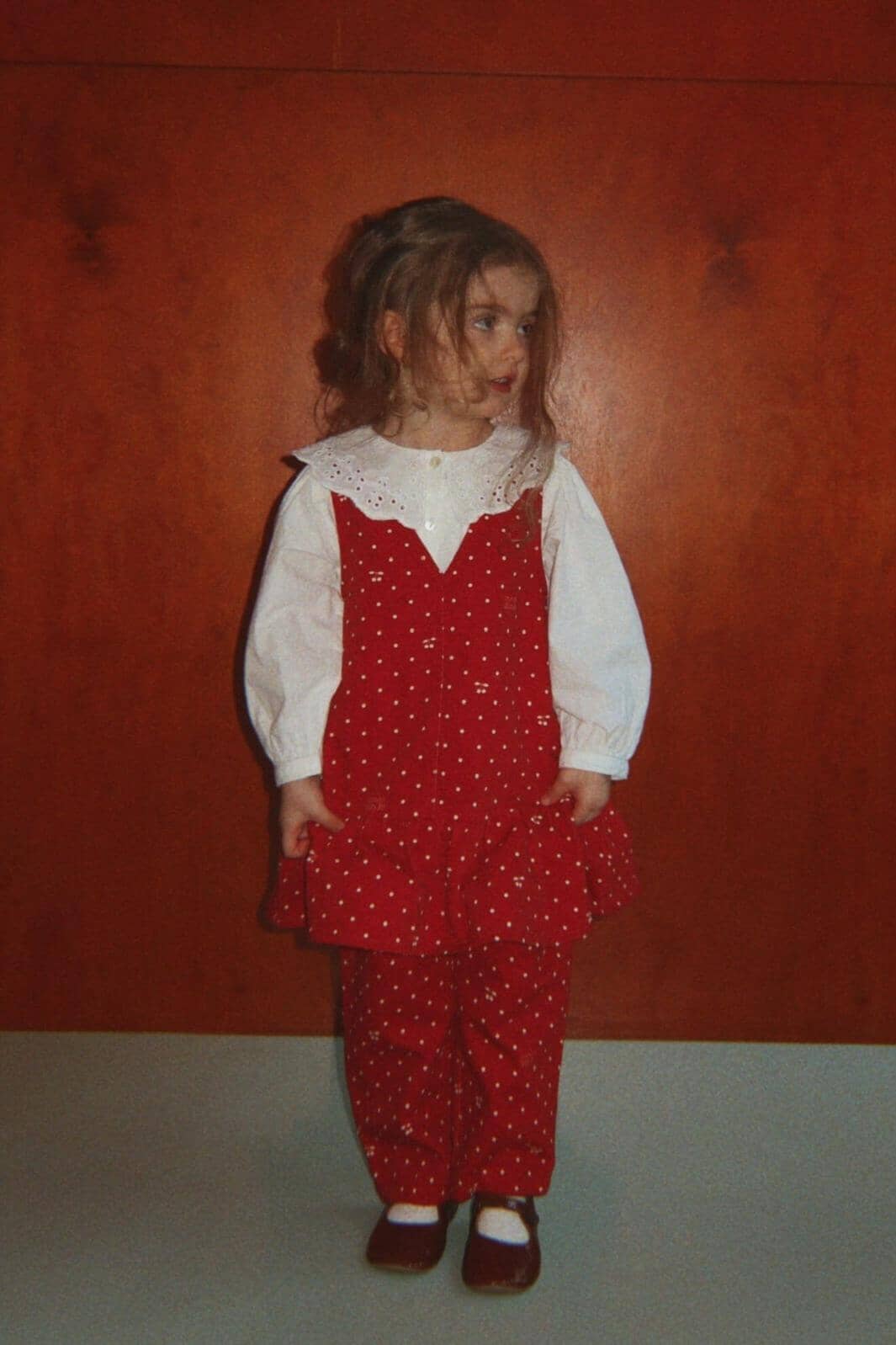 Konges Sløjd - Magot Frill Pants Gots Ks106539 - Cherry Dot Derby Bukser 