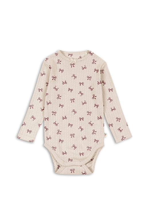 Konges Sløjd - Minnie Body Gots Ks104373 - Bow Rouge Bodysuits 