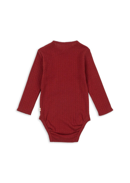 Konges Sløjd - Minnie Body Gots Ks104373 - Red Dahlia Bodysuits 