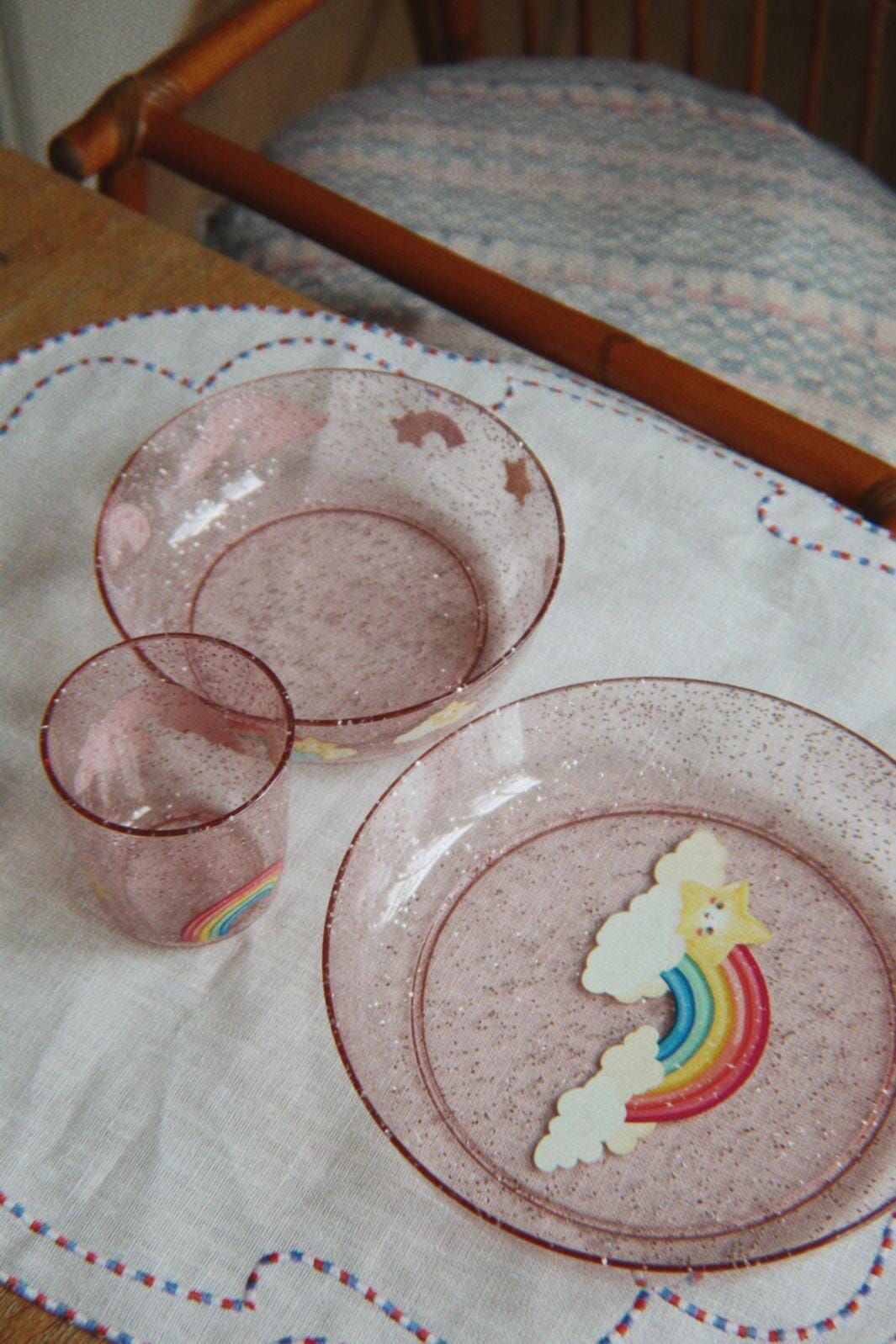 Konges Sløjd - Sparkly Dinner Set Ks106243 - Rainbow Køkkentilbehør 